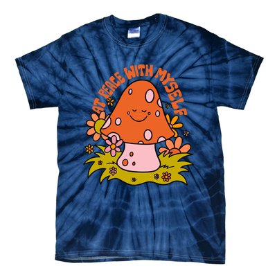 AT PEACE WITH MYSELF Mushroom Tie-Dye T-Shirt