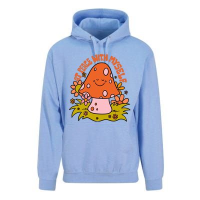 AT PEACE WITH MYSELF Mushroom Unisex Surf Hoodie