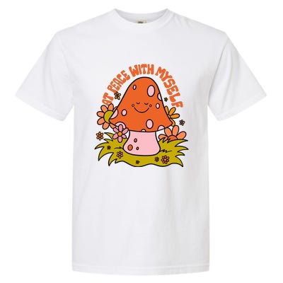 AT PEACE WITH MYSELF Mushroom Garment-Dyed Heavyweight T-Shirt