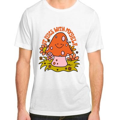 AT PEACE WITH MYSELF Mushroom Adult ChromaSoft Performance T-Shirt