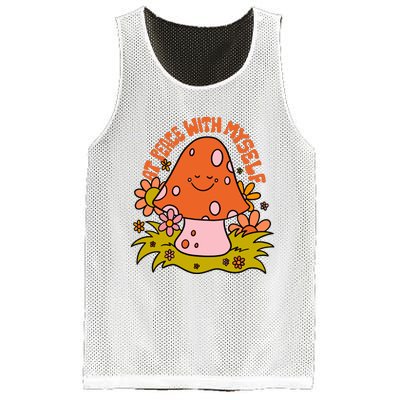 AT PEACE WITH MYSELF Mushroom Mesh Reversible Basketball Jersey Tank