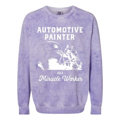 Automotive Painter Worker Colorblast Crewneck Sweatshirt