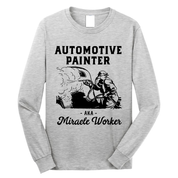 Automotive Painter Worker Long Sleeve Shirt