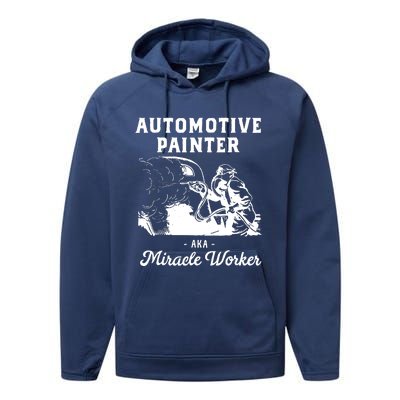 Automotive Painter Worker Performance Fleece Hoodie