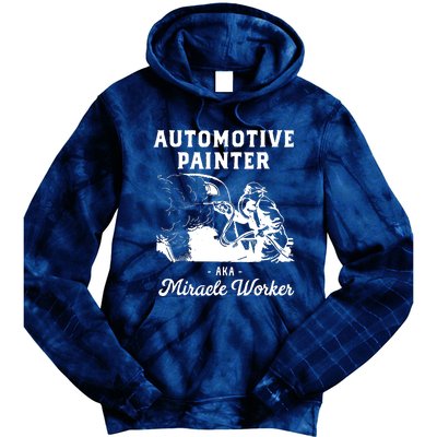 Automotive Painter Worker Tie Dye Hoodie