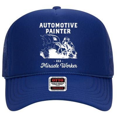 Automotive Painter Worker High Crown Mesh Back Trucker Hat