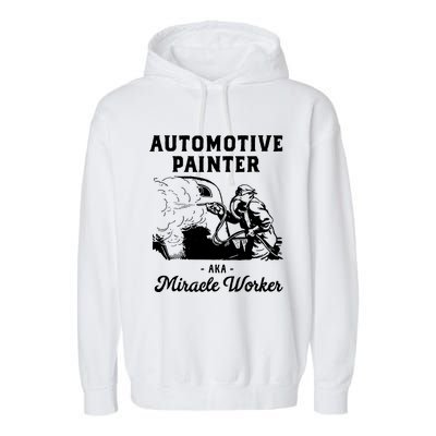 Automotive Painter Worker Garment-Dyed Fleece Hoodie