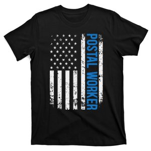 American Postal Worker USA Flag Mailman Mail 4th of July T-Shirt