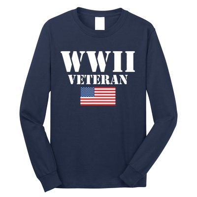 American Patriot Wwii Veteran Military World War 2 Veteran Long Sleeve Shirt