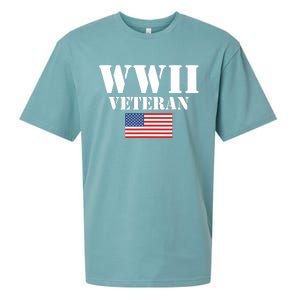 American Patriot Wwii Veteran Military World War 2 Veteran Sueded Cloud Jersey T-Shirt