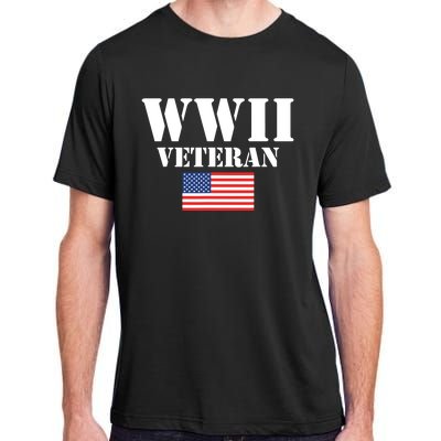 American Patriot WWII Veteran Military World War 2 Veteran Adult ChromaSoft Performance T-Shirt