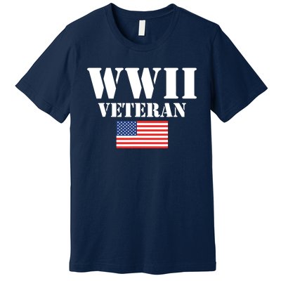 American Patriot WWII Veteran Military World War 2 Veteran Premium T-Shirt