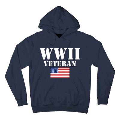 American Patriot WWII Veteran Military World War 2 Veteran Tall Hoodie