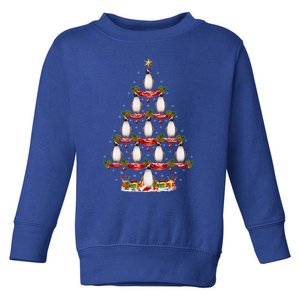 Adelie Penguin Xmas Lighting Adelie Penguin Christmas Tree Funny Gift Toddler Sweatshirt