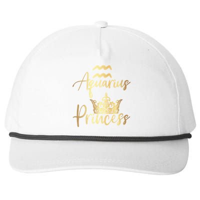 Aquarius Princess Zodiac Gift Snapback Five-Panel Rope Hat