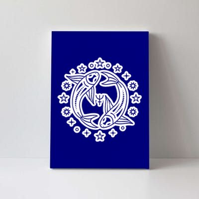 Astrology Pisces Zodiac Sign Gift Canvas