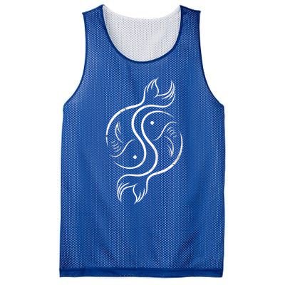 Awesome Pisces Zodiac Sign Astrologist Astronomers Horoscope Gift Mesh Reversible Basketball Jersey Tank