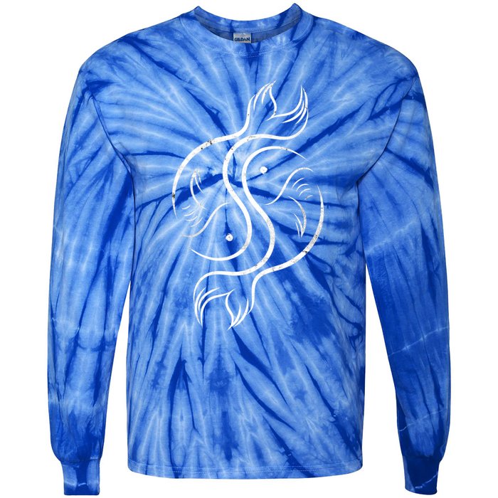 Awesome Pisces Zodiac Sign Astrologist Astronomers Horoscope Gift Tie-Dye Long Sleeve Shirt