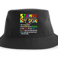 Autism quote 5 Things You Should Know About My Son Sustainable Bucket Hat