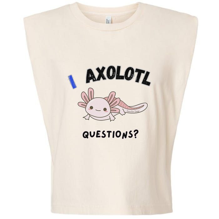 Axolotl Questions Garment-Dyed Women's Muscle Tee