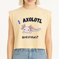 Axolotl Questions Garment-Dyed Women's Muscle Tee