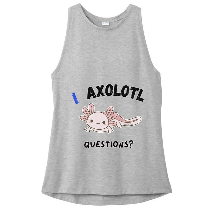 Axolotl Questions Ladies PosiCharge Tri-Blend Wicking Tank