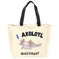 Axolotl Questions Zip Tote Bag