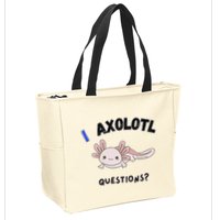 Axolotl Questions Zip Tote Bag