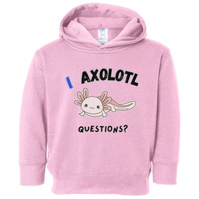 Axolotl Questions Toddler Hoodie