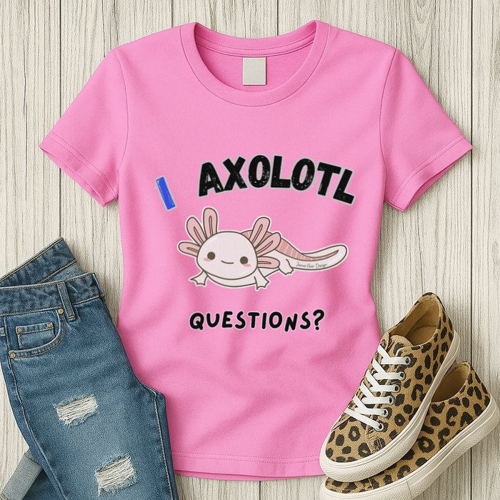 Axolotl Questions Womens T-Shirt