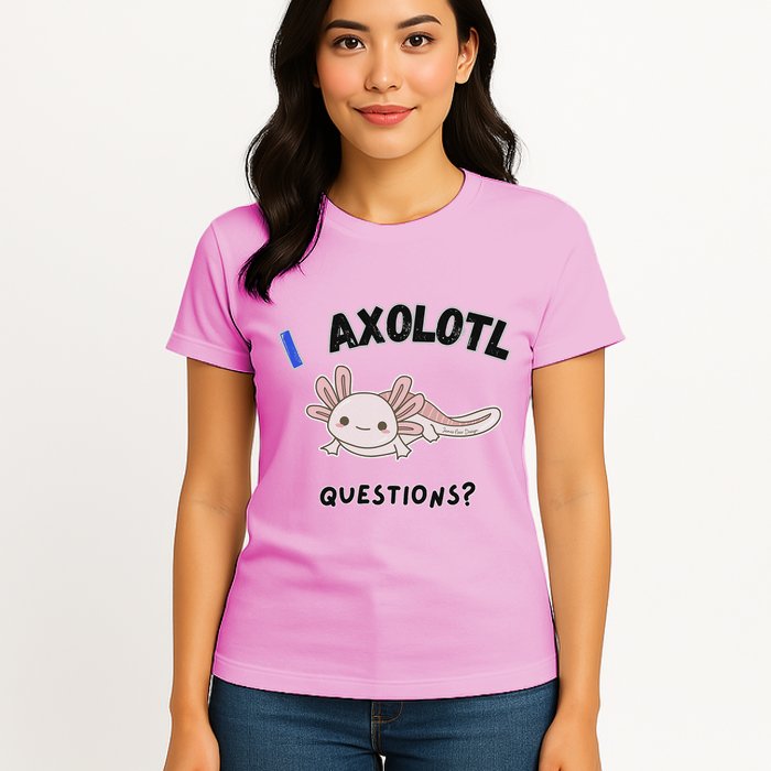 Axolotl Questions Womens T-Shirt