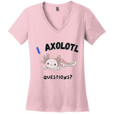 Axolotl Questions Women's V-Neck T-Shirt