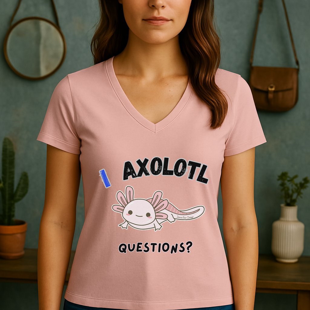 Axolotl Questions Women's V-Neck T-Shirt