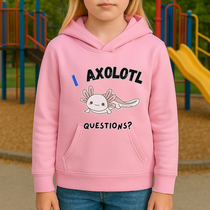 Axolotl Questions Kids Hoodie