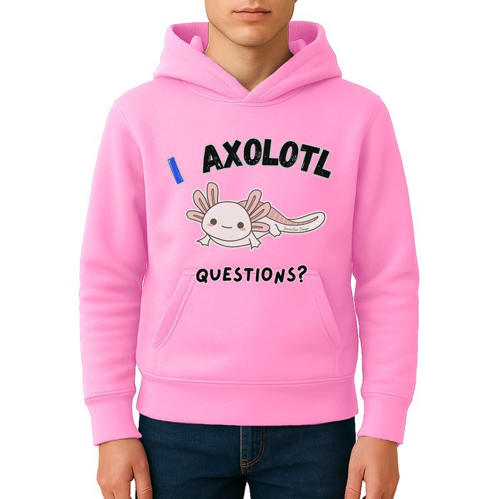 Axolotl Questions Kids Hoodie