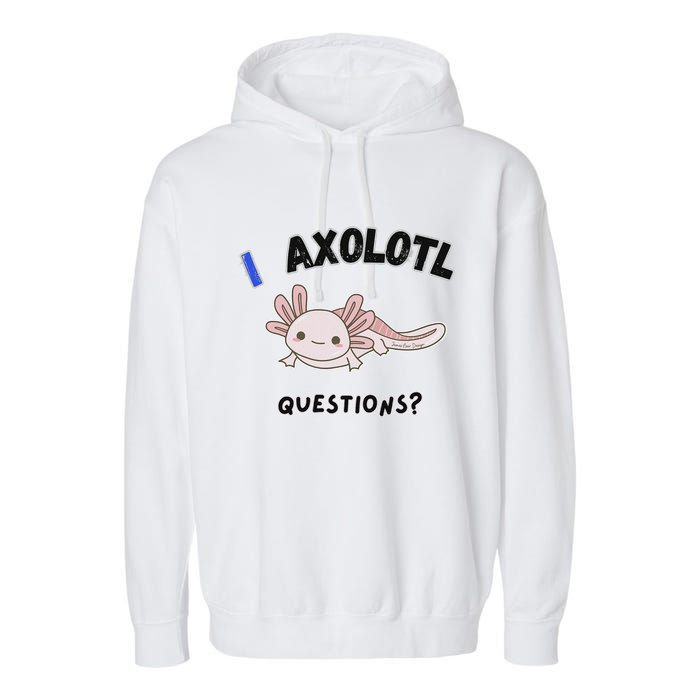 Axolotl Questions Garment-Dyed Fleece Hoodie