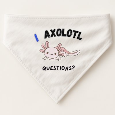 Axolotl Questions USA-Made Doggie Bandana