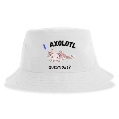 Axolotl Questions Sustainable Bucket Hat
