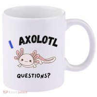 Axolotl Questions 11oz C Handle Ceramic Mug