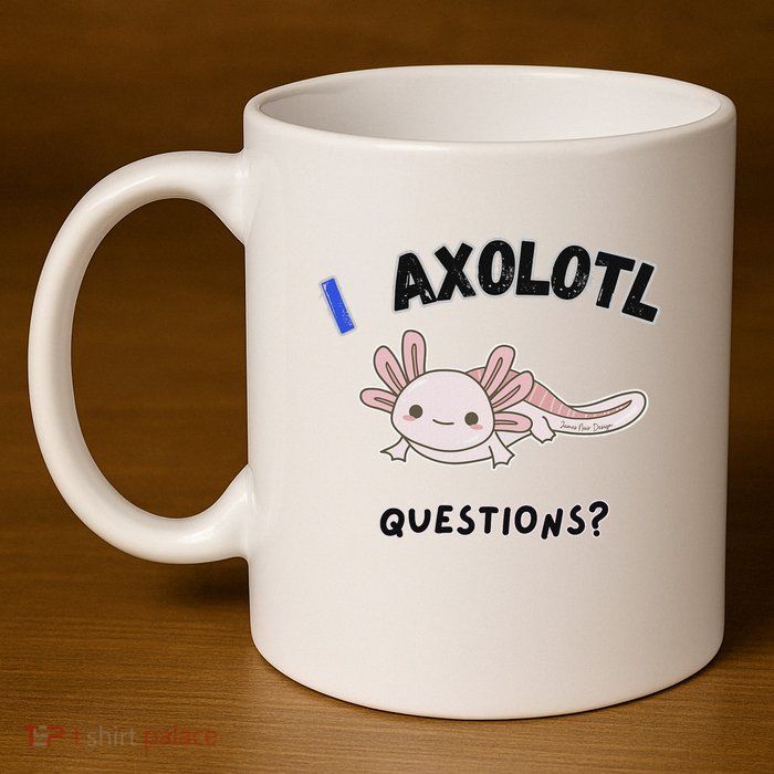 Axolotl Questions 11oz C Handle Ceramic Mug