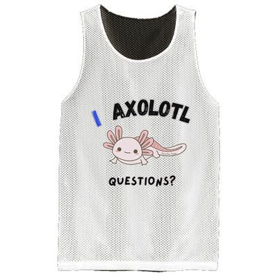 Axolotl Questions Mesh Reversible Basketball Jersey Tank