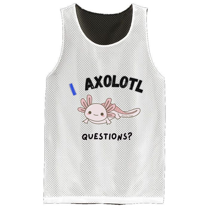 Axolotl Questions Mesh Reversible Basketball Jersey Tank