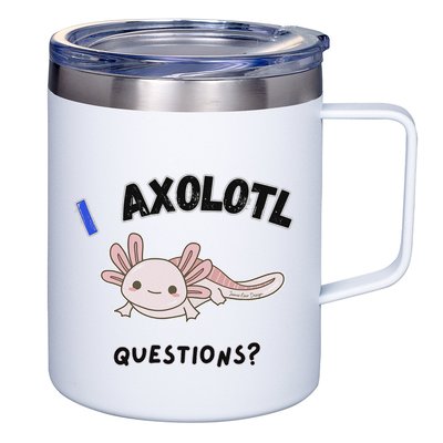 Axolotl Questions 12oz Stainless Steel Coffee Mug