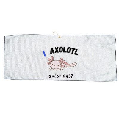 Axolotl Questions Large Microfiber Waffle Golf Towel