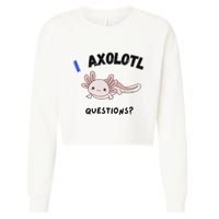 Axolotl Questions Cropped Pullover Crew