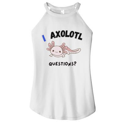 Axolotl Questions Women's Perfect Tri Rocker Tank