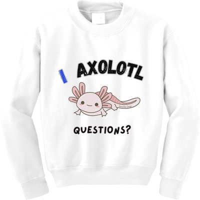 Axolotl Questions Kids Sweatshirt