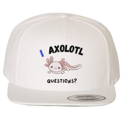 Axolotl Questions Wool Snapback Cap