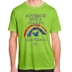 Acceptance Quote And Rainbow Autism Awareness Gift Adult ChromaSoft Performance T-Shirt