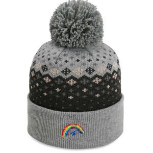 Acceptance Quote And Rainbow Autism Awareness Gift The Baniff Cuffed Pom Beanie